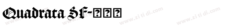 Quadrata SF字体转换